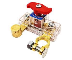 Battery Cut Sswitch - Power Isolation Control Dail Emrgency Disconnect Unit Vehicle Safety System, Electrical Shutdown Module, Garage Workshop Security Tool, Truck Van RV SUV Sedan Automotive Energy