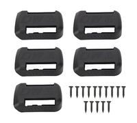Battery Dock Holder Mounts Secure Fixation Black ABS Plastic 5 Sets with Screws for DCB200 DCB201 DCB203 DCB204 DCB206 Lithium Battery Storage