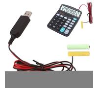 Battery Eliminators AA - 1m USB 5V to 3V Cord Converter - Replacee Adapter, USB Supply Cable Replace Adapter to Replace AA/AAA Batteries