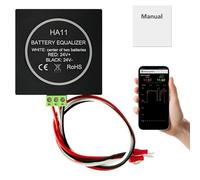Battery equaliser 24V,2 x 12V compensation de batterie IP67 Étanche Équilibre la tension entre les blocs de batterie Connectivité Bluetooth Application Affiche la tension en temps