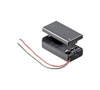 Support de pile 1x 6LR61 (9 V) Goobay 48171 raccordement par fils (L x l x H) 68.4 x 33.2 x 25.6 mm