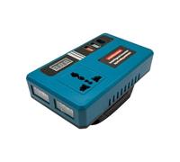 Battery Inverter 21V - Adaptateur De Générateur Portable, Lumière LED Intégrée | Onduleur De Puissance De Véhicule Pour La Voiture RV De Camion Extérieur, Source D'énergie Fiable Pour Le Camping, Le S