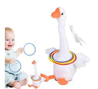 Battery Motion Fowl - Défi de cerceau sur terrain de jeu, festival Target Fun | Module sonore de lumière de réaction de volaille vibrante, ensemble de divertissement de lancer de compétence de précisi