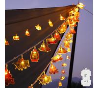 Battery Operated Campin Fairy Lights 1.5m 10leds Warm White With Waterproof Led Timer For Indoor, Outdoor, Motorhome, Tent, Camping Picnic