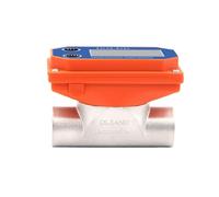 Battery Operated Digital Flow Meter Stainless Steel Threaded Sensor for Liquid Water Sewage Pipe System(DN20)