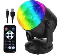 Battery Operated Disco Ball With Remote Control Music Driven Portable Outdoor Indoor Usb Plug Dj Light Party Gadgets Disco Light Strobe Light