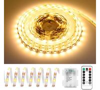 Battery Operated LED Strip 5m Remote Control 8 Modes with Sticker 5m with Remote Control and Batteries 5m Cut to 5m