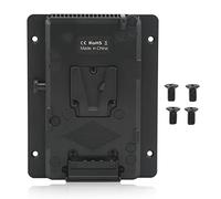 Battery Power Plate Adaptateur V Mount avec Sortie D Tap, Aluminium, Compatible Batterie NPF DTAP - Fixation Stable, Libération Rapide, Usage Polyvalent