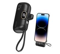 Battery Powers Bank PD 22,5 W 5000 mAh Charge rapide Chargeur de banque | Banques avec câble intégré pour les séries et la plupart des appareils électroniques