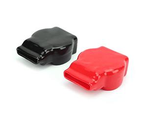 Battery Terminal Covers Positive & Negative | Universal PVC Guard Caps for Car/Truck/Motorcycle | Flame Retardant Thermal Insulation Particle Barrier Top Post Cap