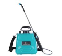 Battery Yard Mister - Pompe de pulvérisation de jardin électrique à usage extérieur, réservoir alimenté par USB 5 l | Flacon pulvérisateur portable avec poignée rechargeable et 3 buses réglables