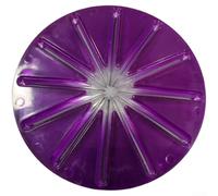 Batteur à 6 fils en ABS TPR de forme ronde rouge (rond violet) | Empêche les salissures, garde l'espace de travail bien rangé, fil 6 brins, finition rouge, construction
