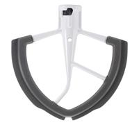 Batteur À Bord Flexible 6 Pintes, Compatible Avec KitchenAid Et Mixeur, Lames De Batteur Plates Avec Bords Flexibles En Silicone.