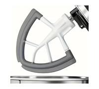 Batteur À Bord Flexible, Compatible Avec KitchenAid, Batteur Sur Socle À Tête Inclinable, Batteur Plat De 4,5 À 5 Litres Avec Bords Flexibles En Silicone Et Grattoir À Bol