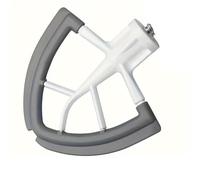 Batteur à bord flexible, compatible avec le batteur sur socle tête inclinable KitchenAid, palette plate de 4,5 litres bords flexibles en silicone et grattoir bol