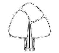 Batteur À Bord Flexible En Acier Inoxydable, Compatible Avec Kitchenaid, Mélangeur, Convient Aux Bols À Tête Inclinable De 4.5 À 5 Quart-T02C