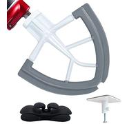 Batteur à bord flexible pour mixeur Kitchenaid 4.5-5 Qt Mélangeur Fouet Remplacement de la Tête de Mélange Accessoires