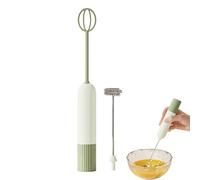 Batteur à lait manuel électrique portable avec 2 accessoires pour mélanger | Tige amovible, pour cappuccino, boissons, blanc d'œuf, chocolat, pâtisserie et cuisine