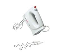 Batteur à Main Bosch MFQ3010 300W Blanc : 2 Vitesses + Pulse, Crochets Pétrisseurs & Fouets Inox, Câble 1.4m, Bol 0.5L, 220-240V
