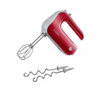 Batteur à Main Bosch MFQ40303 500W Rouge/Argent, 5 Vitesses, Fonction Mélange, Longueur Câble 1.4m, Dimensions 142x200x75mm, 220-240V