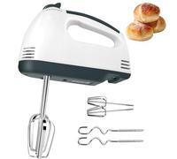 Batteur à main électrique à 7 vitesses pour la cuisson, batteur à œufs en acier inoxydable et pétrisseur de pâte, petit appareil de cuisine pour la préparation de gâteaux et de biscuits