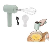 Batteur à Main électrique, Batteur à Main Sans Fil Rechargeable USB Automatique Pour la Cuisson De Gâteaux, Portable Et Puissant, Câble USB Inclus, Idéal Pour les Boulangers à Domici(Cyan clair)