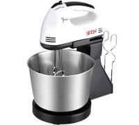 Batteur à main électrique Retoo, batteur à œufs, 100 W, 220 V, 7 niveaux, léger, silencieux, batteur à main, bouton turbo, batteur, fouet, interrupteur de vitesse, blanc, argent