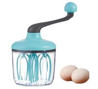 Batteur à Main Manivelle avec Bol Inox 1500 ml - Fouet Crème, Blancs en Neige, Pâtisserie, Mousse de Lait, Cuisine