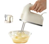 Batteur À Main, Mini-fouet Portable 5 Vitesses Avec Fouets En Acier Inoxydable Pour Pâtisserie, Crème Fouettée, Œufs, Pâtisserie, Batteur À Main Léger Pour La Cuisine