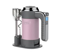 Batteur à main Retro Westinghouse - avec fouet et crochets à pâte - 350W - Rose Rose