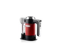 Batteur à main Retro - Avec fouet et crochets à pâte - 350W - Rouge