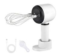 Batteur à Main Sans Fil, 3 Vitesses, Double Tête, Batteur à Œufs électrique avec Support et Séparateur, Fouet à Main en Acier Inoxydable pour Pâte à Gâteau à la Crème