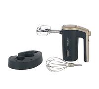 Batteur à main sans fil Petra PT5395BGRYVDE - Base de rangement antidérapante, 3 vitesses, 2 fouets et batteurs en acier inoxydable, fonction d'éjection, écran LED, batterie rechargeable de 7,2 V