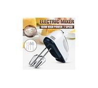 Batteur à oufs électrique blanc en acier inoxydable 180w 7 vitesses mélangeur de pâte alimentaire cuisine outil de mélange rapide