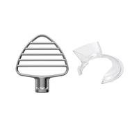 Batteur À Pâtisserie Mélangeur, Compatible Avec Kitchenaid, Support À Tête Inclinable De 4.5 À 5qt, Fixation Sécurisée Du Bouclier Verseur, Plat En Acier Inoxydable