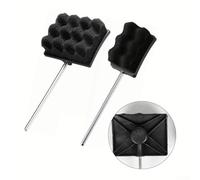 Batteur à pédale de grosse caisse avec tête en mousse et poignée en métal offrant une compatibilité fluide et cohérente avec plusieurs pédales de batterie (B)