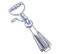Batteur à œufs à double fouet manuel efficace avec poignée pour mélanger et fouetter, fouet pratique, batteur facile à utiliser