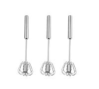 Batteur à œufs automatique, batteur manuel en acier inoxydable, ustensiles crème auto-tournants, mélangeur de cuisine, outils 4 pièces pour Mélanger(35 * 7cm)