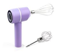 Batteur à œufs délicat en acier inoxydable - Batterie 800 mAh - Charge rapide - Portable - Pour gâteaux et crème - Batteur électrique sans fil