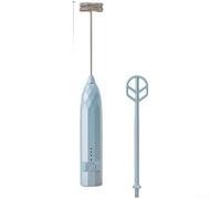 Batteur à œufs électrique à main sans fil avec Turbo Boost pour pâte, crème et gâteau - 3 réglages - Mousseur portable 14 cm (D)