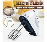 Batteur à œufs électrique blanc en acier inoxydable 180w 7 vitesses mélangeur de pâte alimentaire cuisine outil de mélange rapide Blanc G