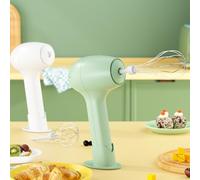 Batteur à œufs électrique, fouet automatique sans fil, rechargeable, accessoire de contrôle pour la cuisson des gâteaux, des œufs et de la crème (blanc)