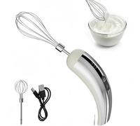 Batteur à œufs électrique - Fouet sans fil portable réglable à 5 vitesses pour crème, milkshake et smoothies protéinés - Outil de cuisine essentiel