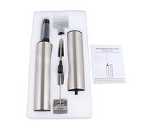 Batteur à œufs électrique multifonctionnel, chargement USB, 3 types de têtes interchangeables, mousse de lait rapide, mélangeur à café, mini mélangeur, léger et portable, facile à