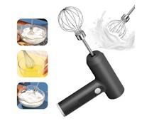 Batteur à œufs électrique sans fil, portable, 3 vitesses, pour centre commercial, pâte à gâteau, crème, outils de cuisine, 1 pièce White
