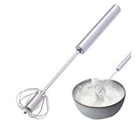 Batteur à œufs en acier inoxydable - Fouet à fil, Ustensile de cuisine | Batteur à œufs rotatif semi-automatique, fouet, mousseur à crème pâtissière, ustensile léger, fouet manuel, mixeur pour chefs