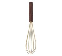 Batteur à œufs manuel en acier inoxydable avec manche en bois de noyer