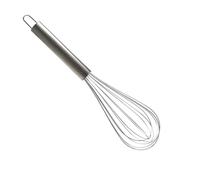 Batteur à œufs manuel en acier inoxydable - Fouet de cuisine pour mélanger les œufs, le lait et la pâte - Fouet ballon durable (25,4 cm)