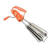 Batteur à œufs manuel, mélangeur à manivelle - Batteur à œufs à manivelle en acier inoxydable avec 2 têtes de mélange | Mélangeur d'œufs suspendu à prise confortable, lavable au lave-vaisselle, pour l