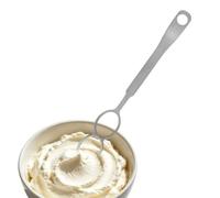 Batteur à œufs manuel multifonction en acier inoxydable | Mélangeur à œufs manuel pour la cuisson de la crème, de la nourriture, des crêpes, du café, du pain, des battements français